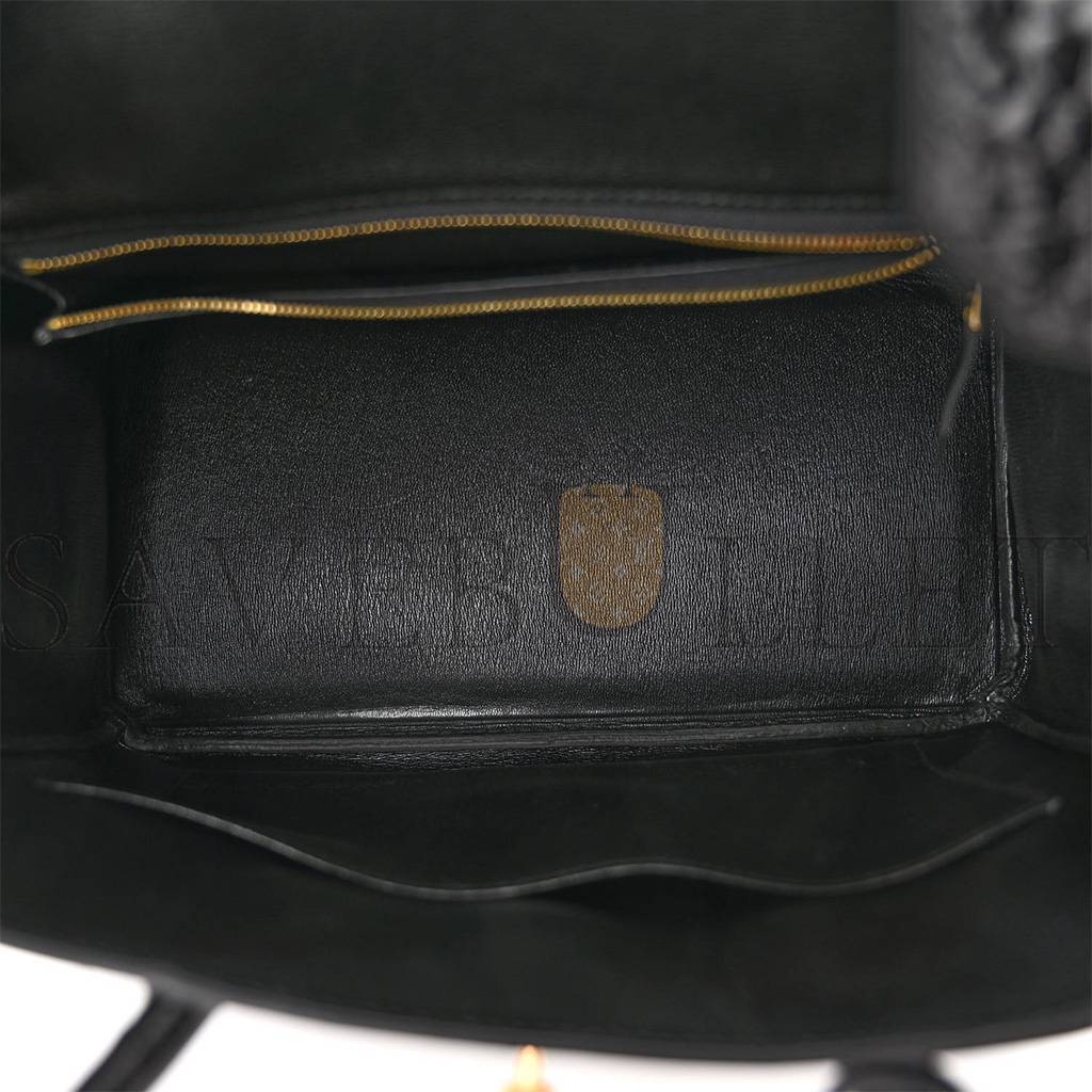HERMES MASTER NOIR BLACK GHW NILOTICUS CROCODILE BIRKIN 30 HANDBAG (30*22*16cm)